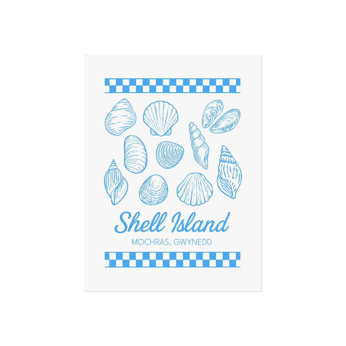 Shell Island Fine Art Poster - Coastal Beach Print (Mochras, Gwynedd)