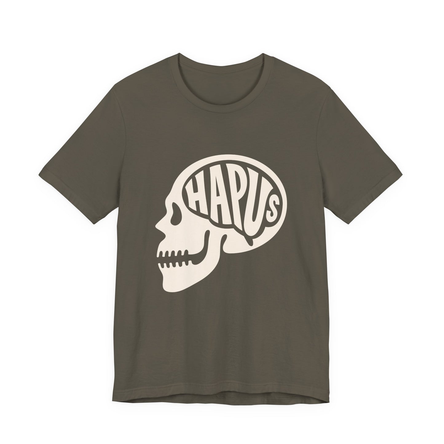 Hapus Skull Graphic Tee —Happy Brain Welsh T‑Shirt