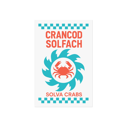 'Crancod Solfach' Fine Art Poster - Solva Crabs Print
