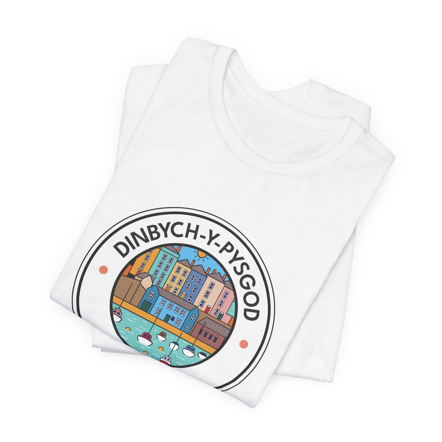 Tenby Harbour Graphic Tee (Unisex) – 'Dinbych-Y-Pysgod' T-Shirt