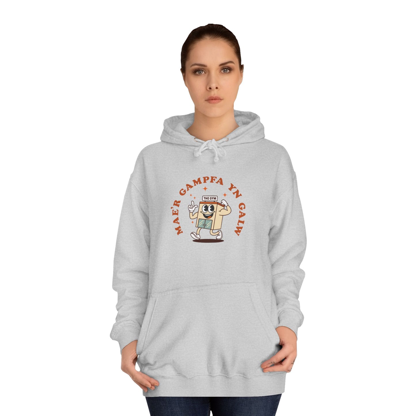 'Gampfa Yn Galw' Unisex Retro Gym Hoodie