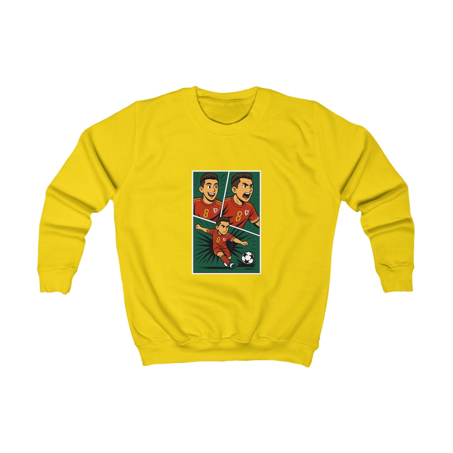 Kids Harry Wilson Sweatshirt - Comic Book Style