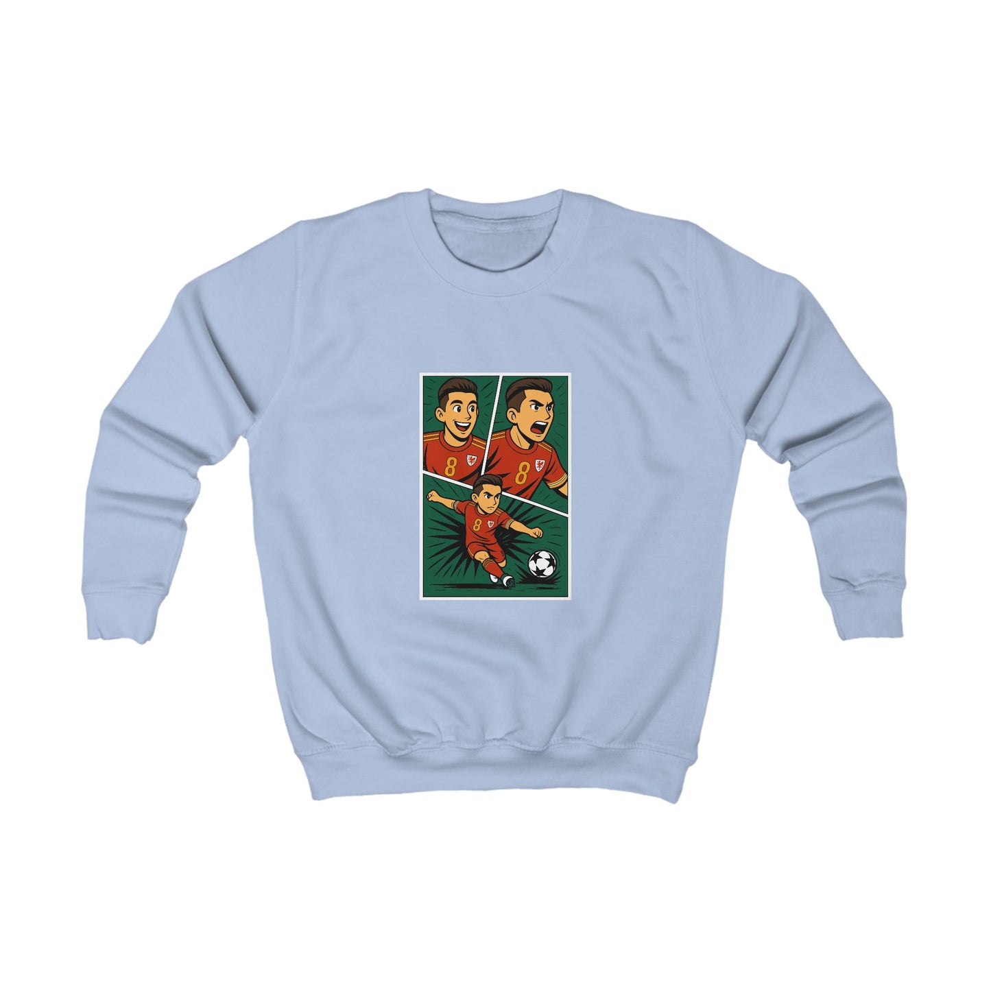 Kids Harry Wilson Sweatshirt - Comic Book Style