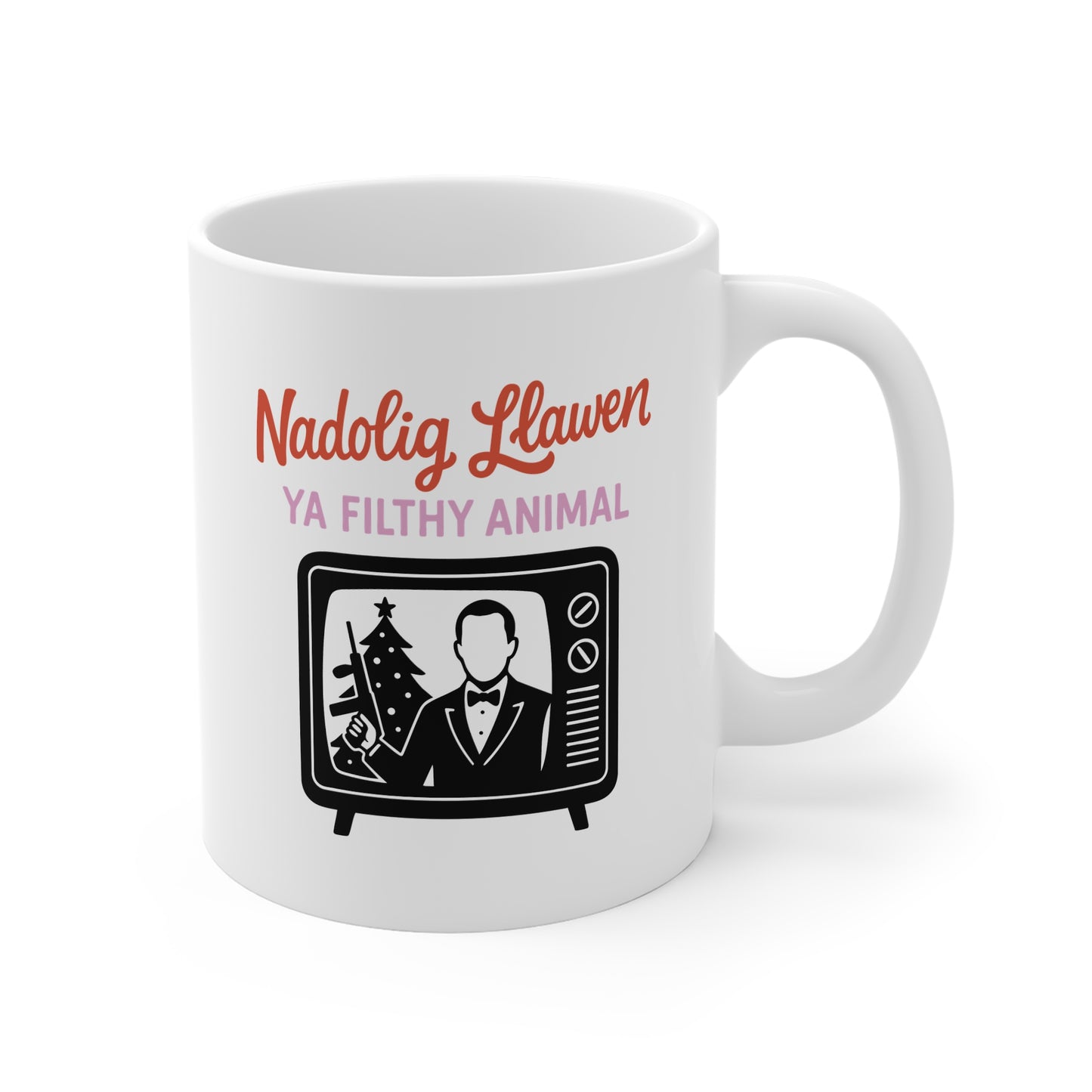 'Nadolig Llawen Ya Filthy Animal' Mug - Welsh Home Alone