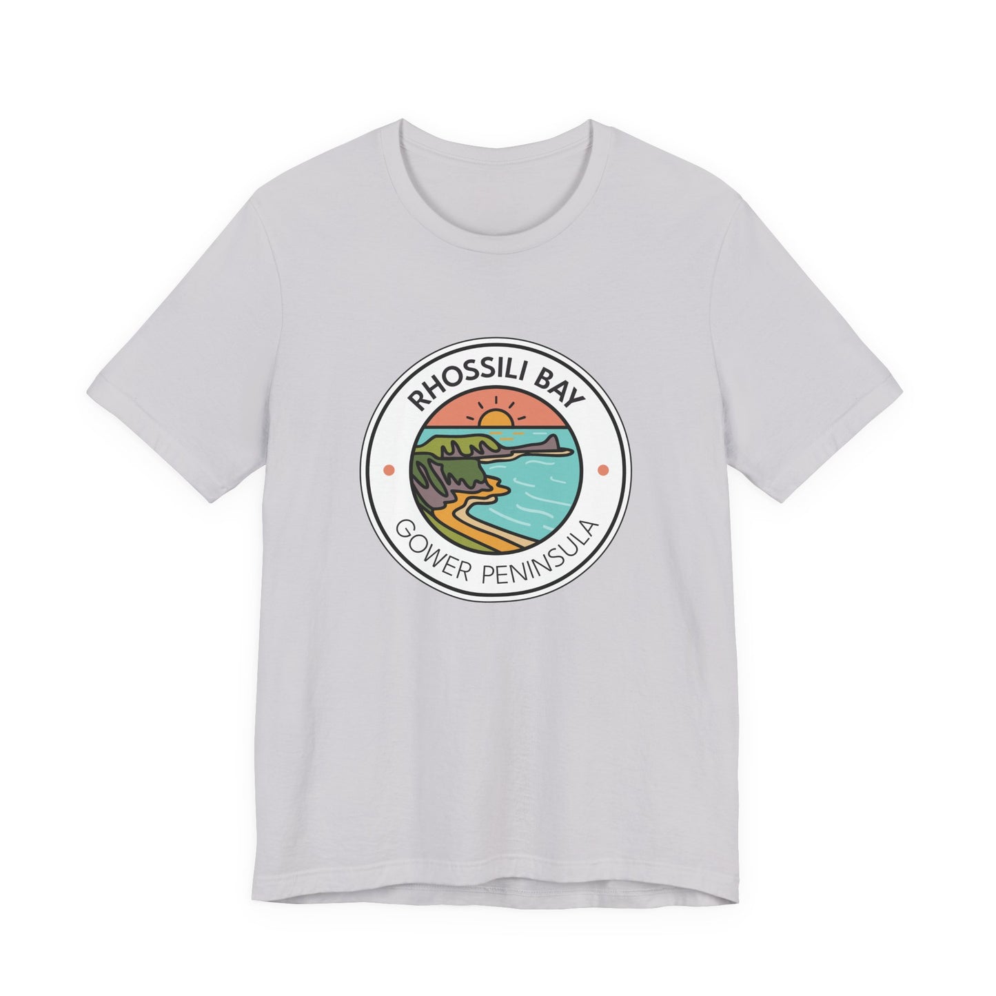 Rhossili Bay Gower Peninsula Graphic T-Shirt (Unisex)