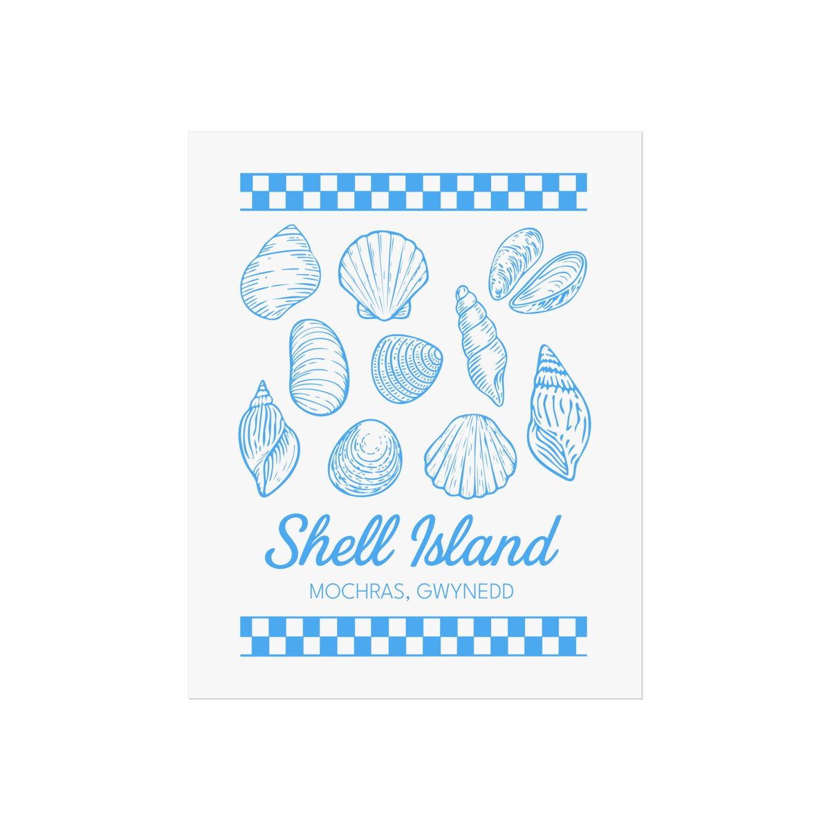 Shell Island Fine Art Poster - Coastal Beach Print (Mochras, Gwynedd)