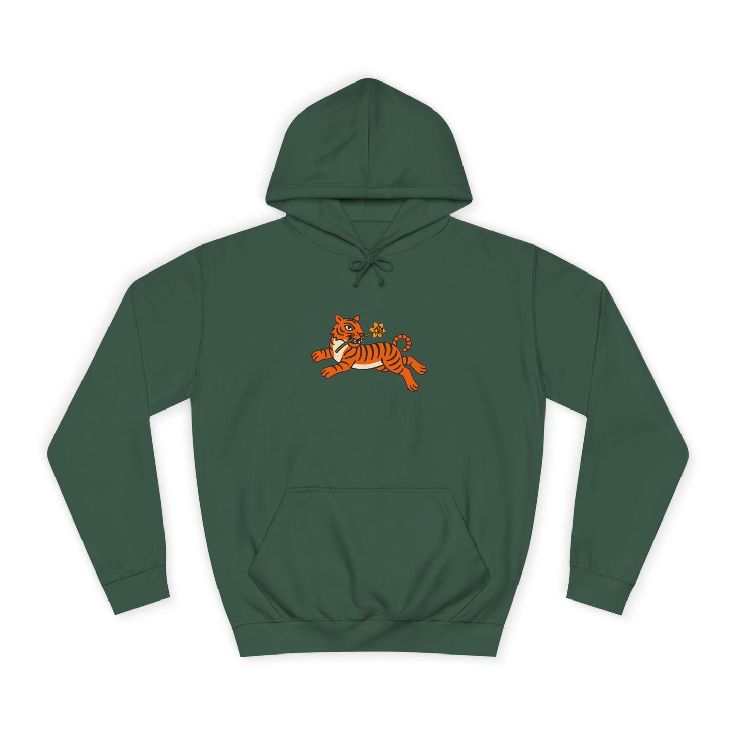 Vintage Tiger & Daffodil Unisex Hoodie