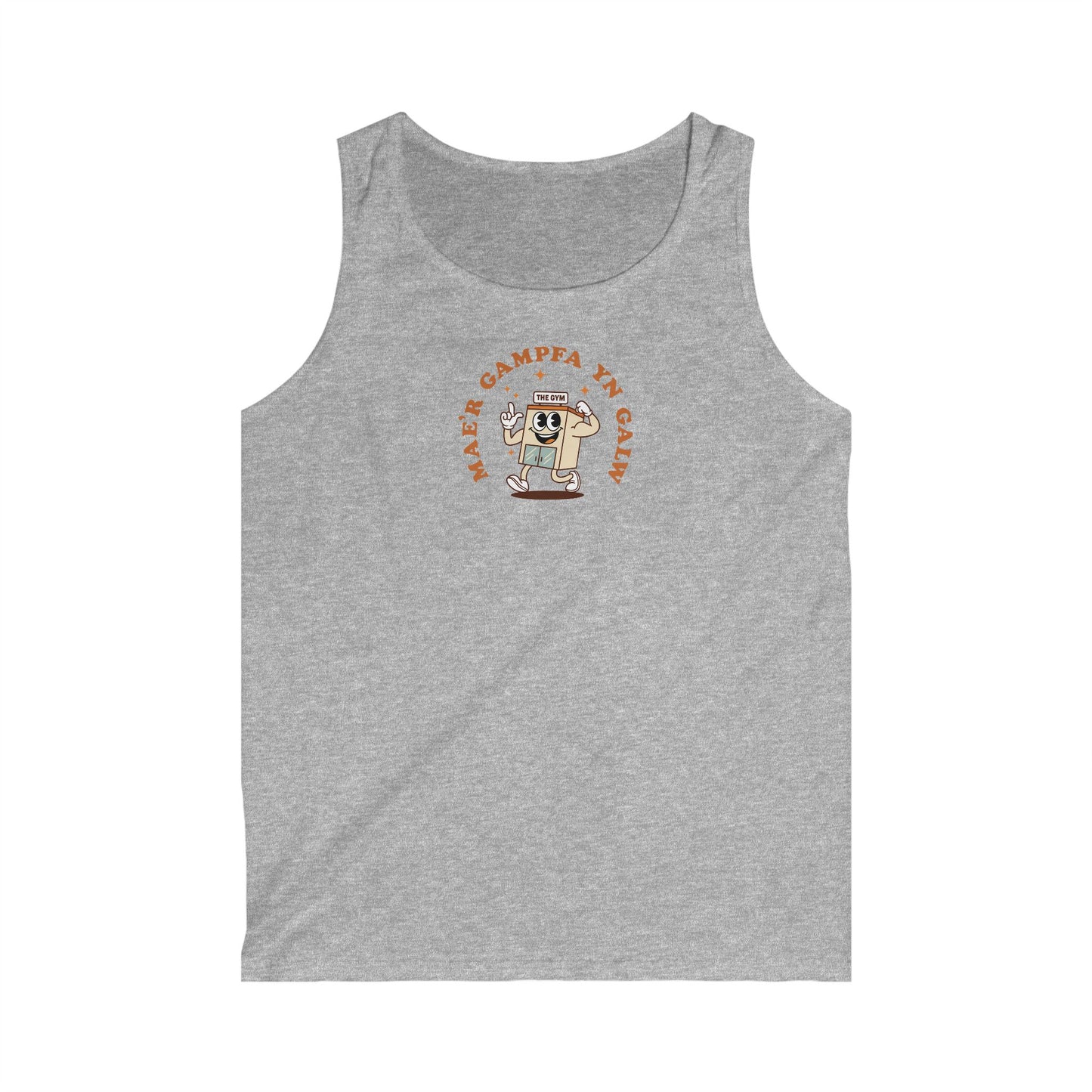“Mae'r Gampfa Yn Galw” Mens Vest — The Gym Is Calling