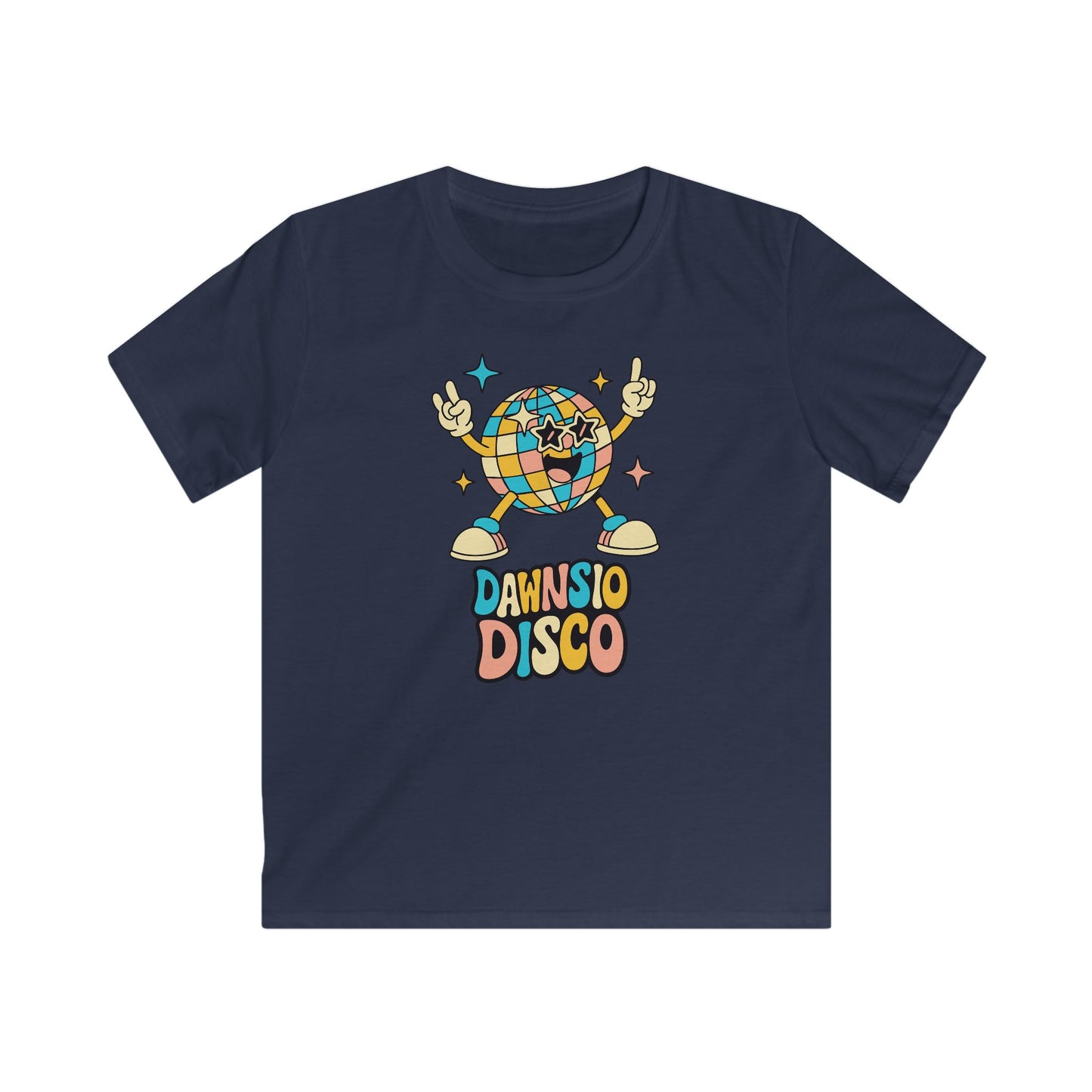 Kids Disco Tee – 'Dawnsio Disco' Retro Graphic Shirt