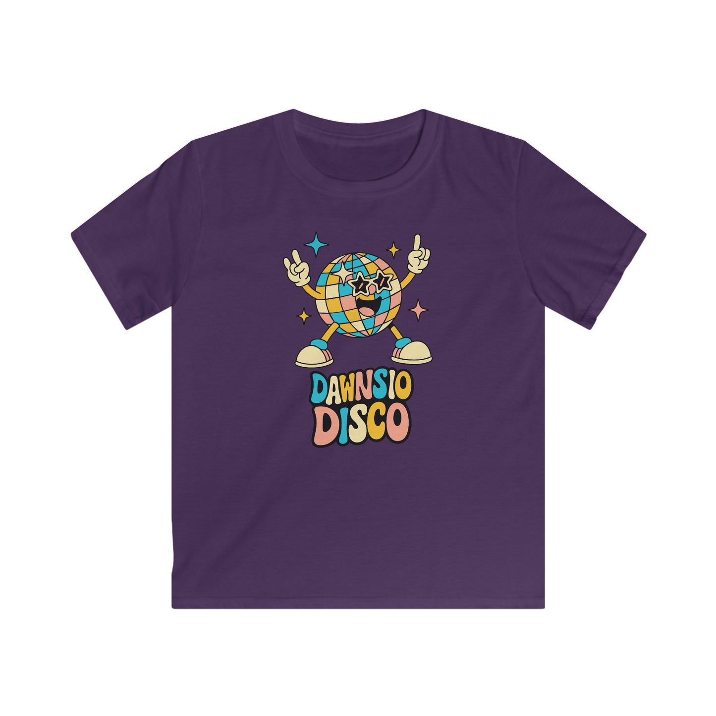 Kids Disco Tee – 'Dawnsio Disco' Retro Graphic Shirt
