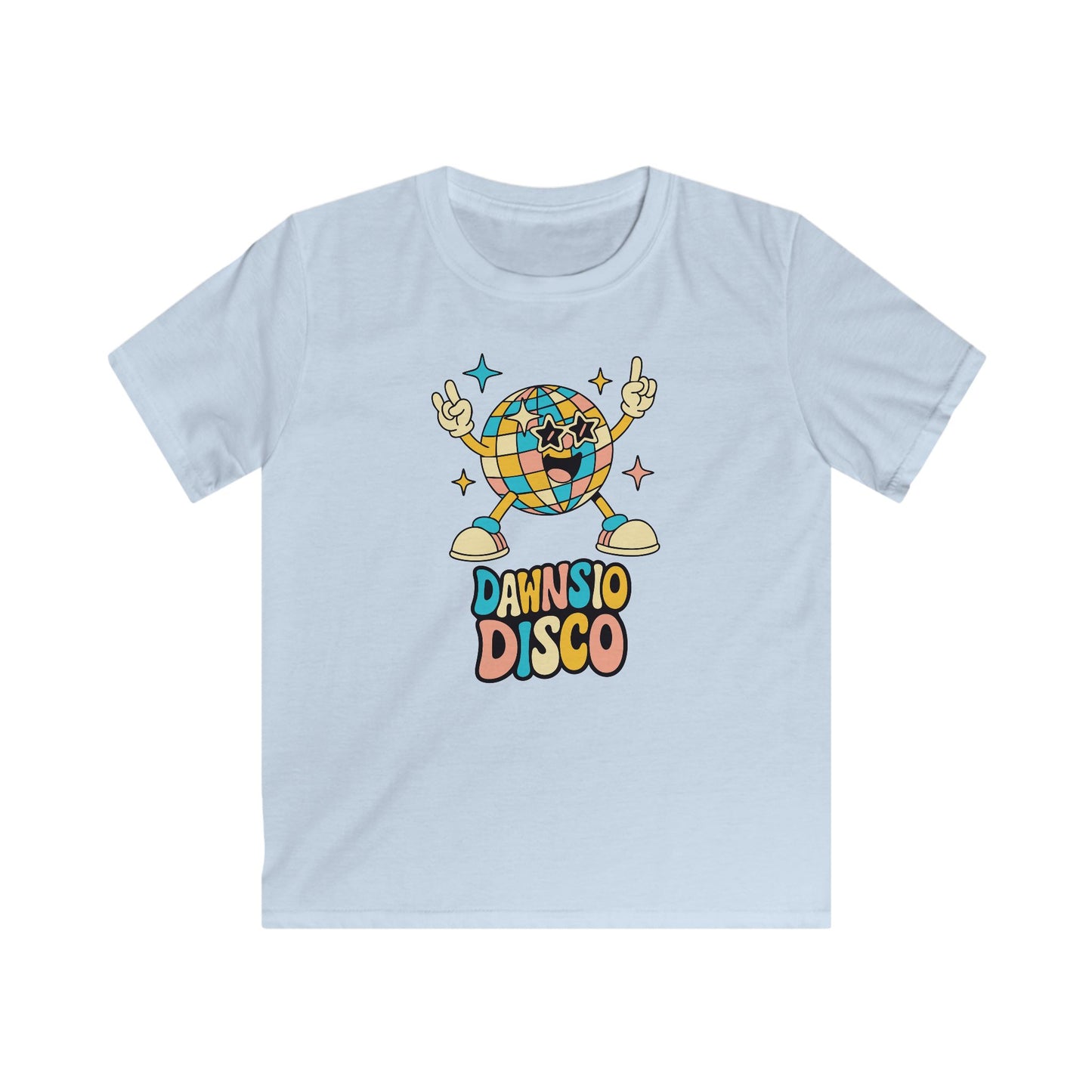 Kids Disco Tee – 'Dawnsio Disco' Retro Graphic Shirt
