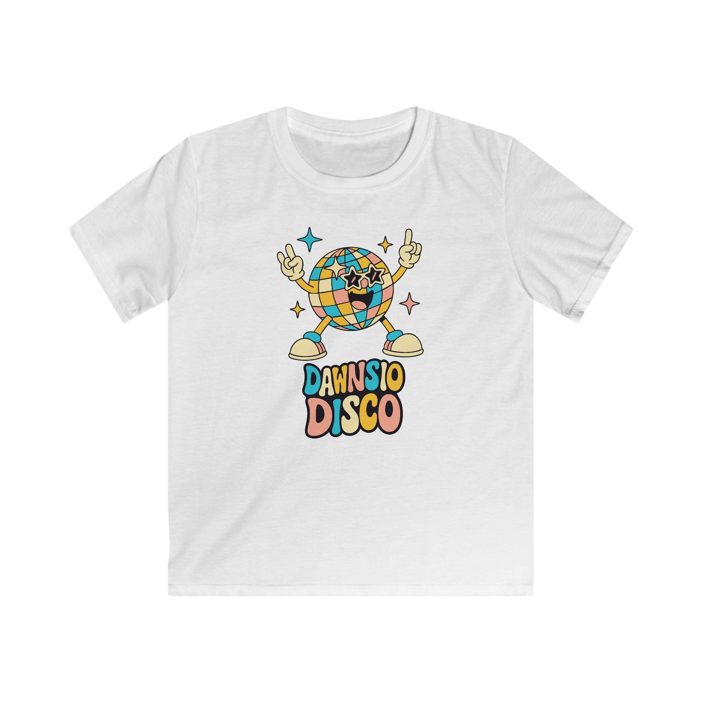 Kids Disco Tee – 'Dawnsio Disco' Retro Graphic Shirt