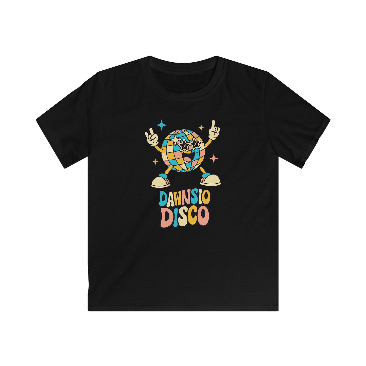 Kids Disco Tee – 'Dawnsio Disco' Retro Graphic Shirt