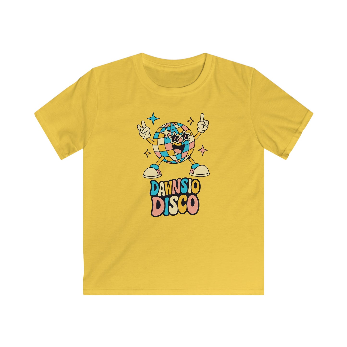 Kids Disco Tee – 'Dawnsio Disco' Retro Graphic Shirt