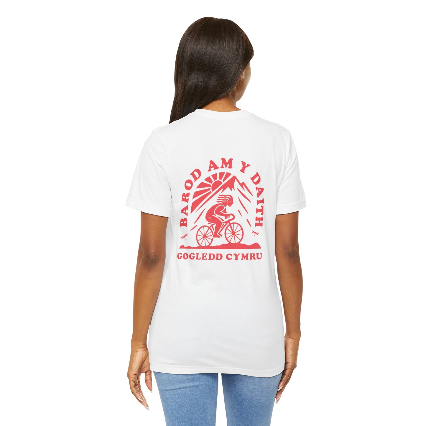 Gogledd Cymru Cycling Unisex Tee - 'Barod Am Y Daith'