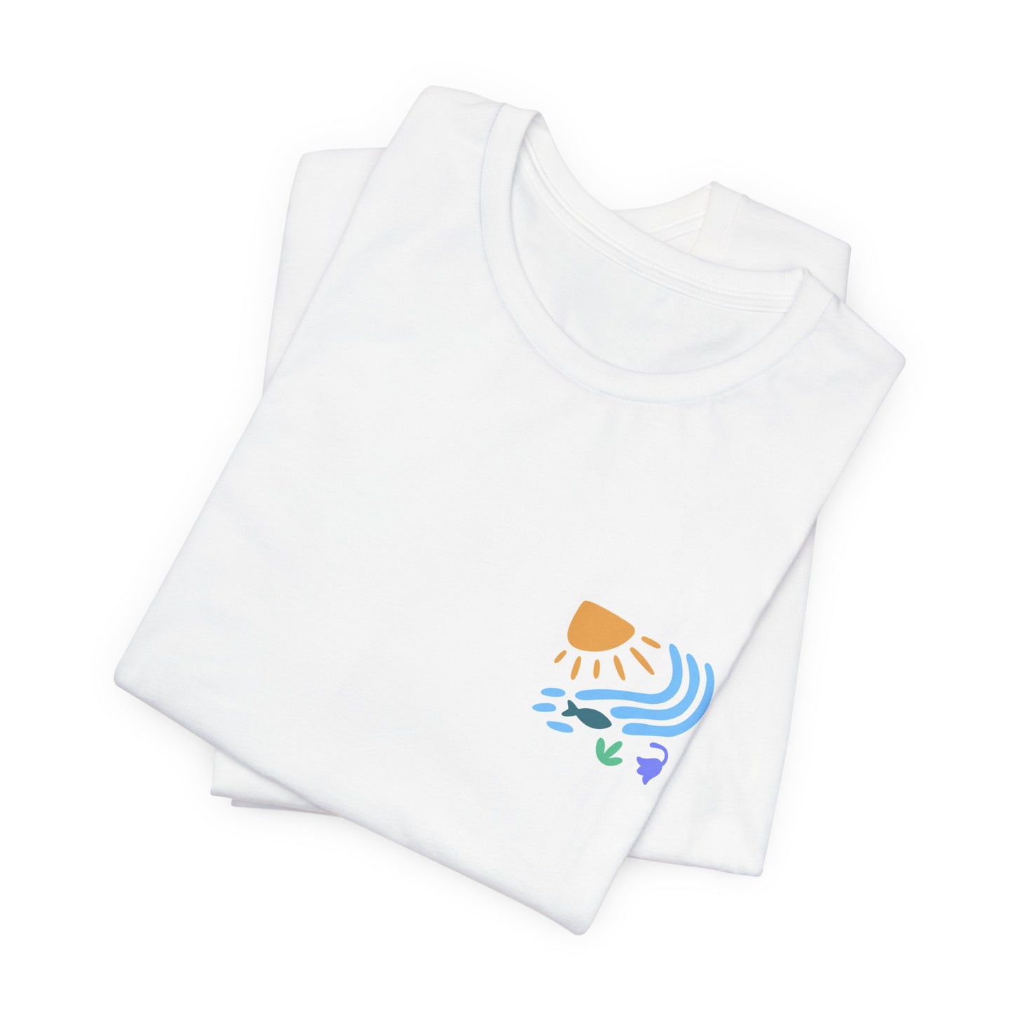 'Glan-y-Nant' Riverside Graphic Tee (Unisex) — Nature Scenic T‑Shirt