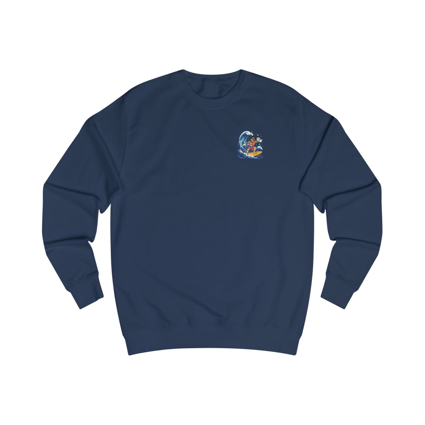 'Big Nev' Surf Sweatshirt - Retro Welsh Football Unisex Jumper (Double Sided)