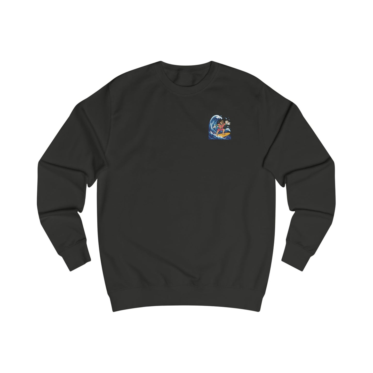'Big Nev' Surf Sweatshirt - Retro Welsh Football Unisex Jumper (Double Sided)
