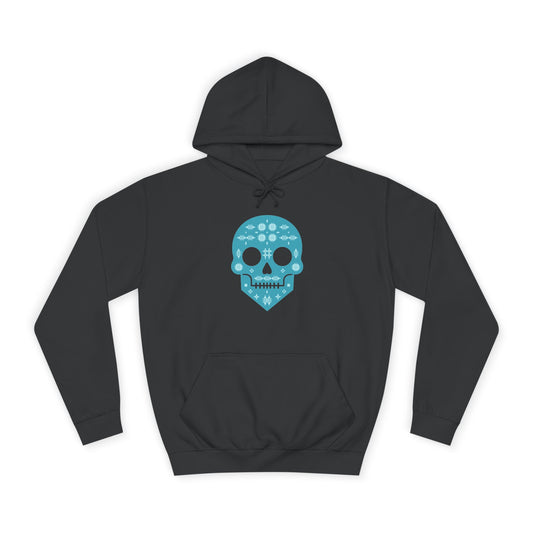 Day of the Dead Welsh Tapestry Skull Hoodie (Unisex)