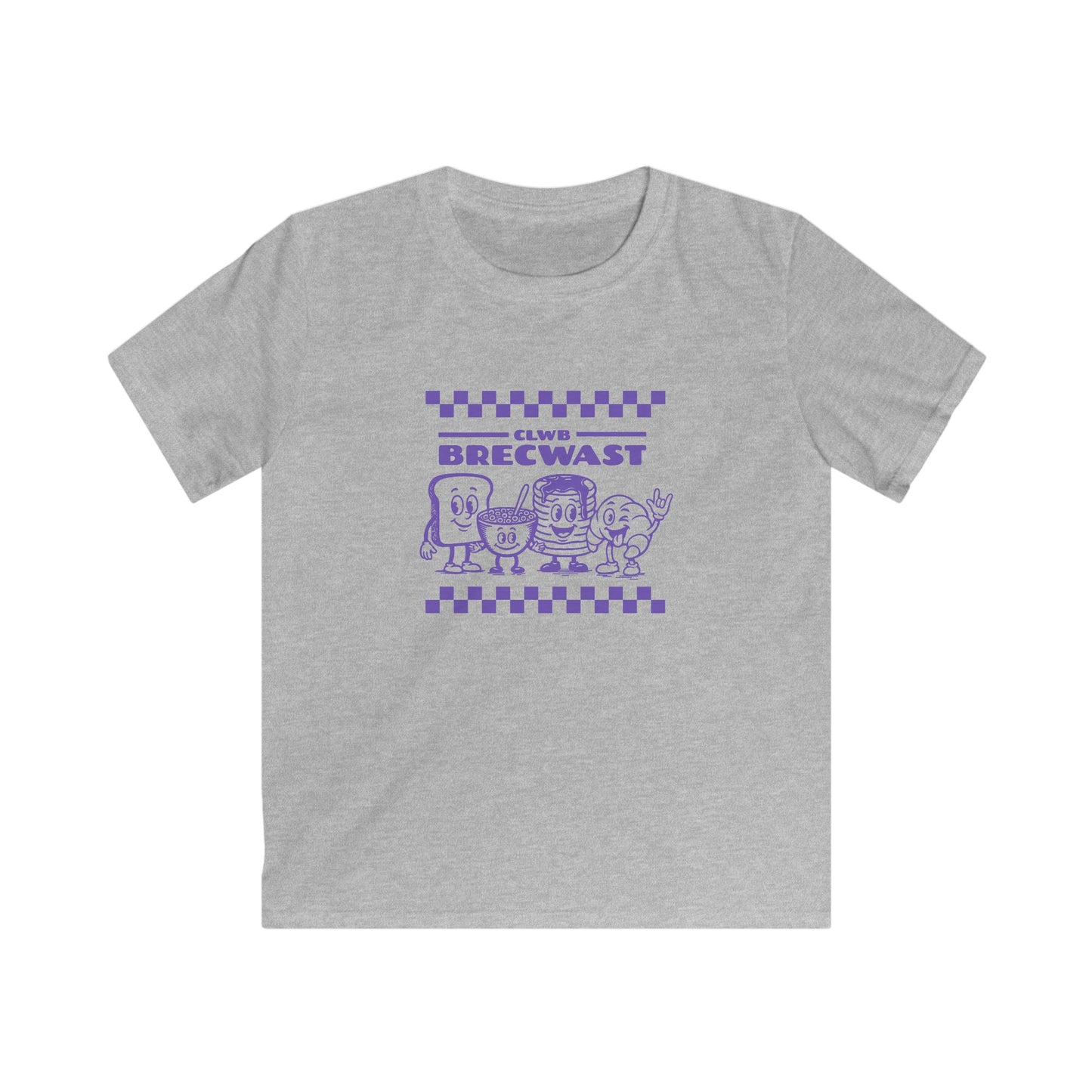 Clwb Brewcast Retro Kids Cartoon Tee - Vintage Breakfast Club T-Shirt