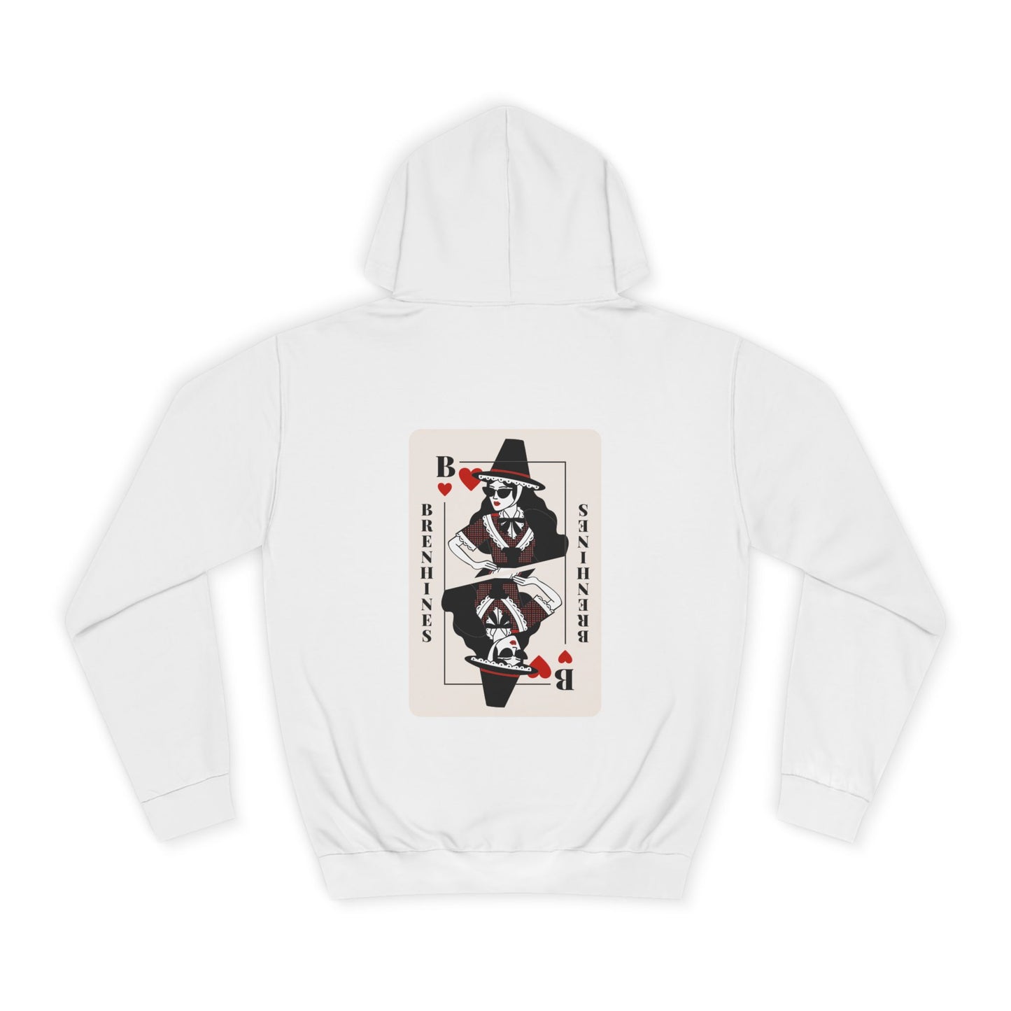 Welsh Playing Card Hoodie - 'Brenhines' (Double Sided)