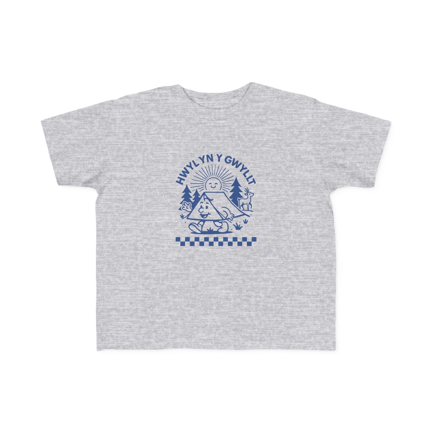 Toddler Retro Camping T-Shirt - 'Hwyl Yn Y Gwyllt'