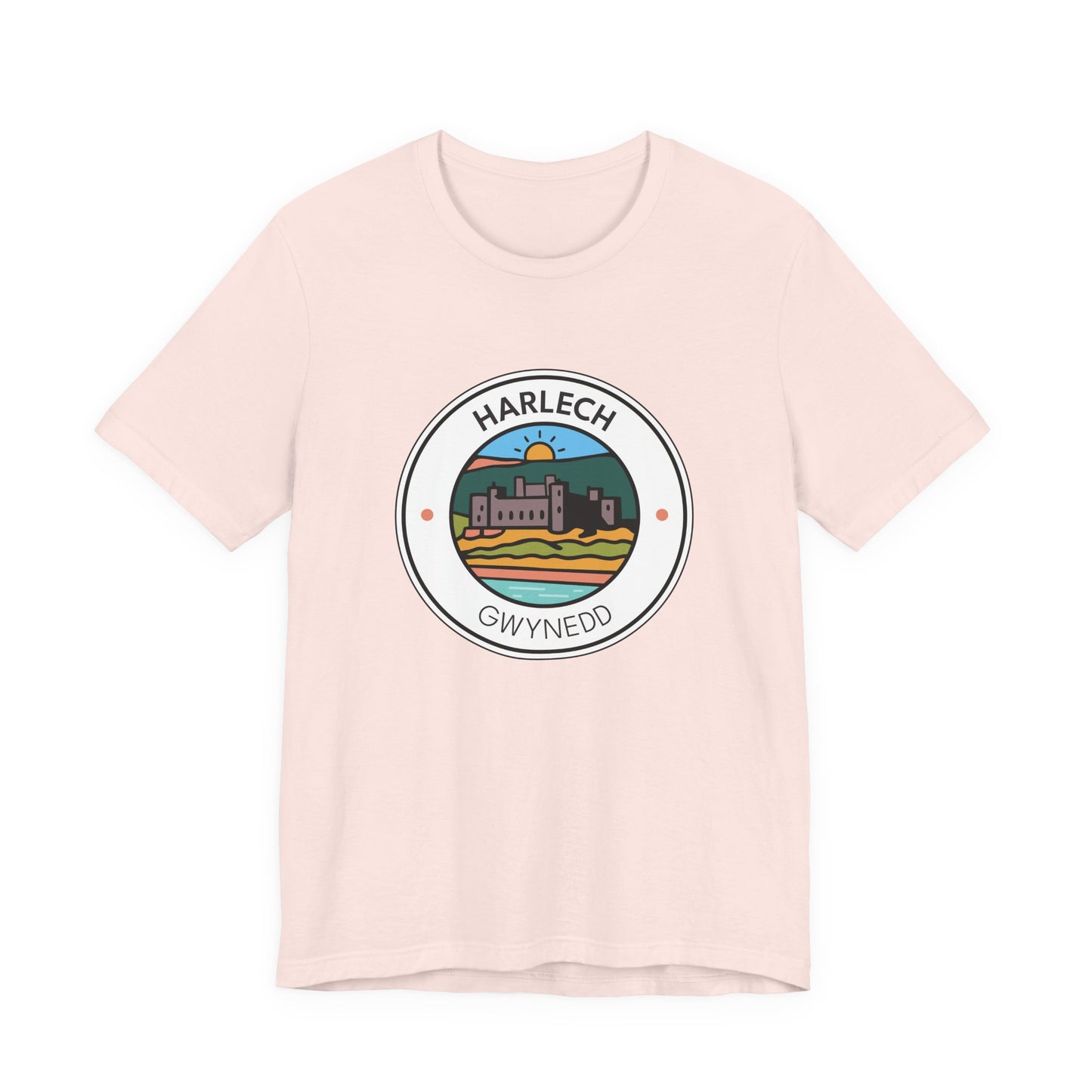 Harlech Graphic T-Shirt (Unisex) - Wales Coastal Landmark Tee