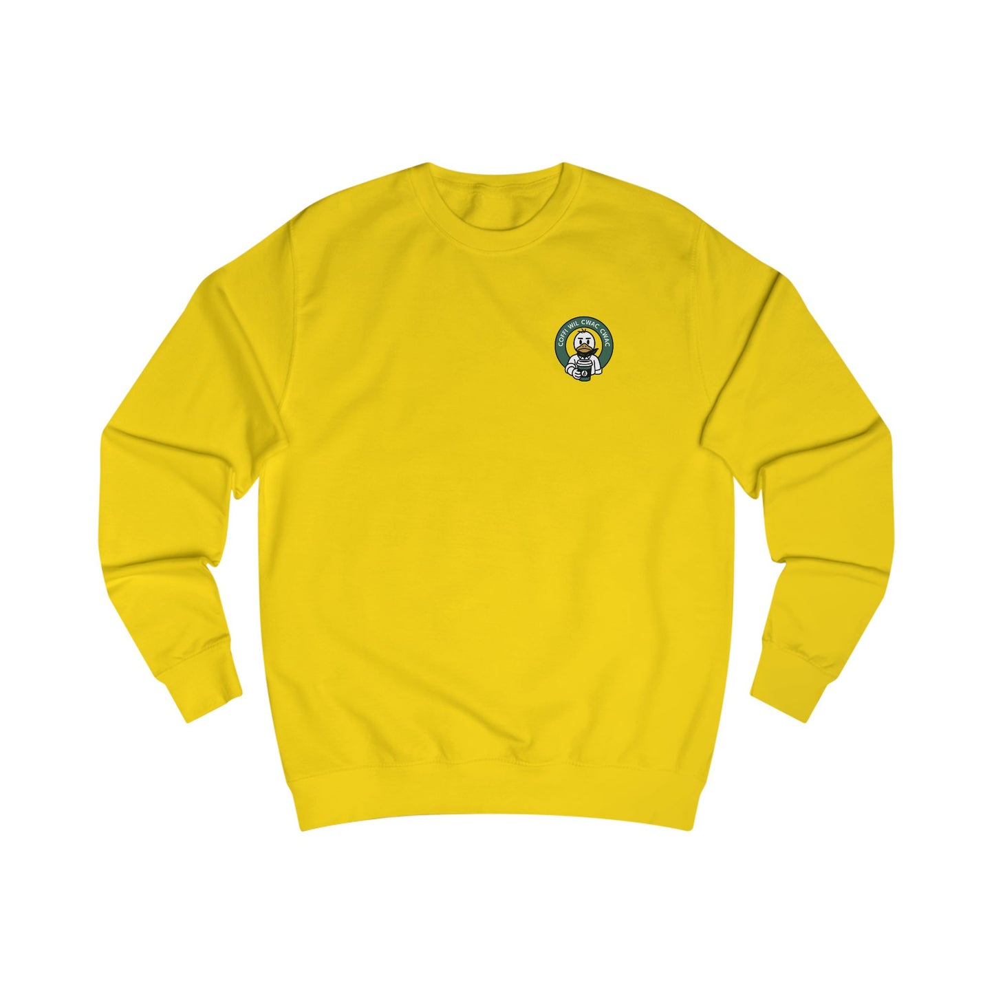 Unisex Wil Cwac Cwac Inspired Retro Coffee Unisex Jumper (Double Sided)