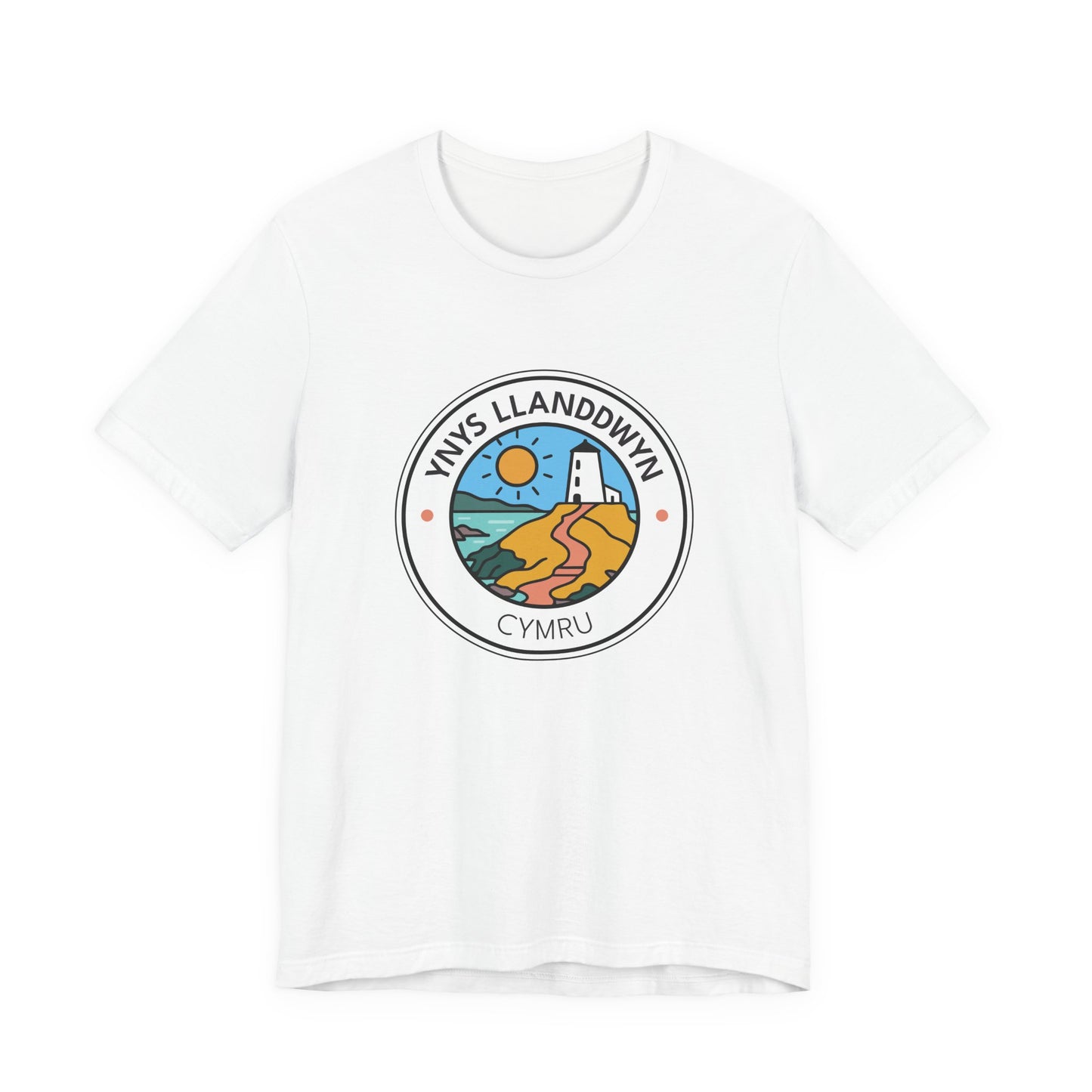 Ynys Llanddwyn Unisex Tee – Santes Dwynwen Coastal Graphic T-Shirt