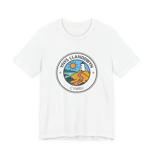 Ynys Llanddwyn Unisex Tee – Santes Dwynwen Coastal Graphic T-Shirt