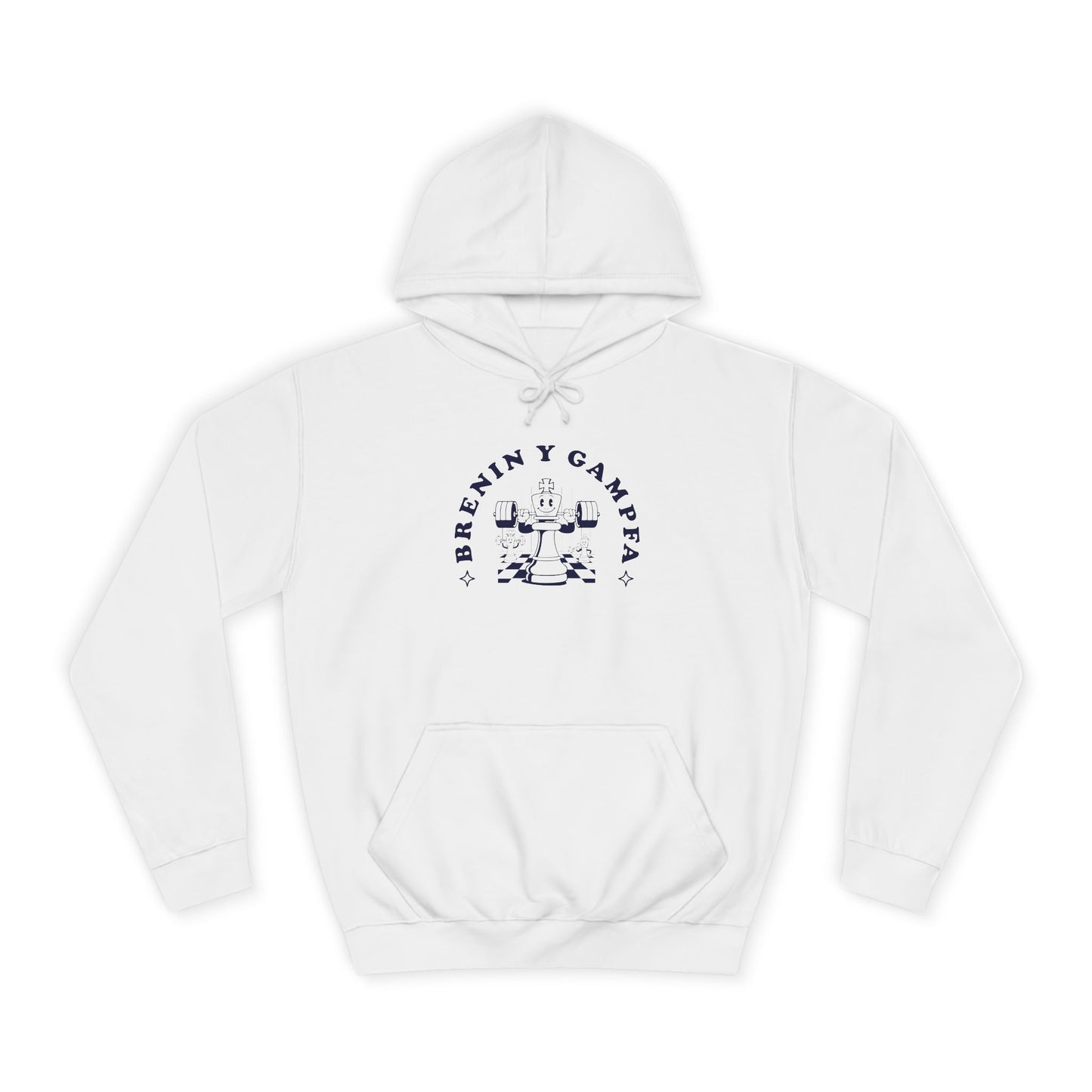 'King Of The Gym' Welsh Unisex Hoodie - 'Brenin y Gampfa'