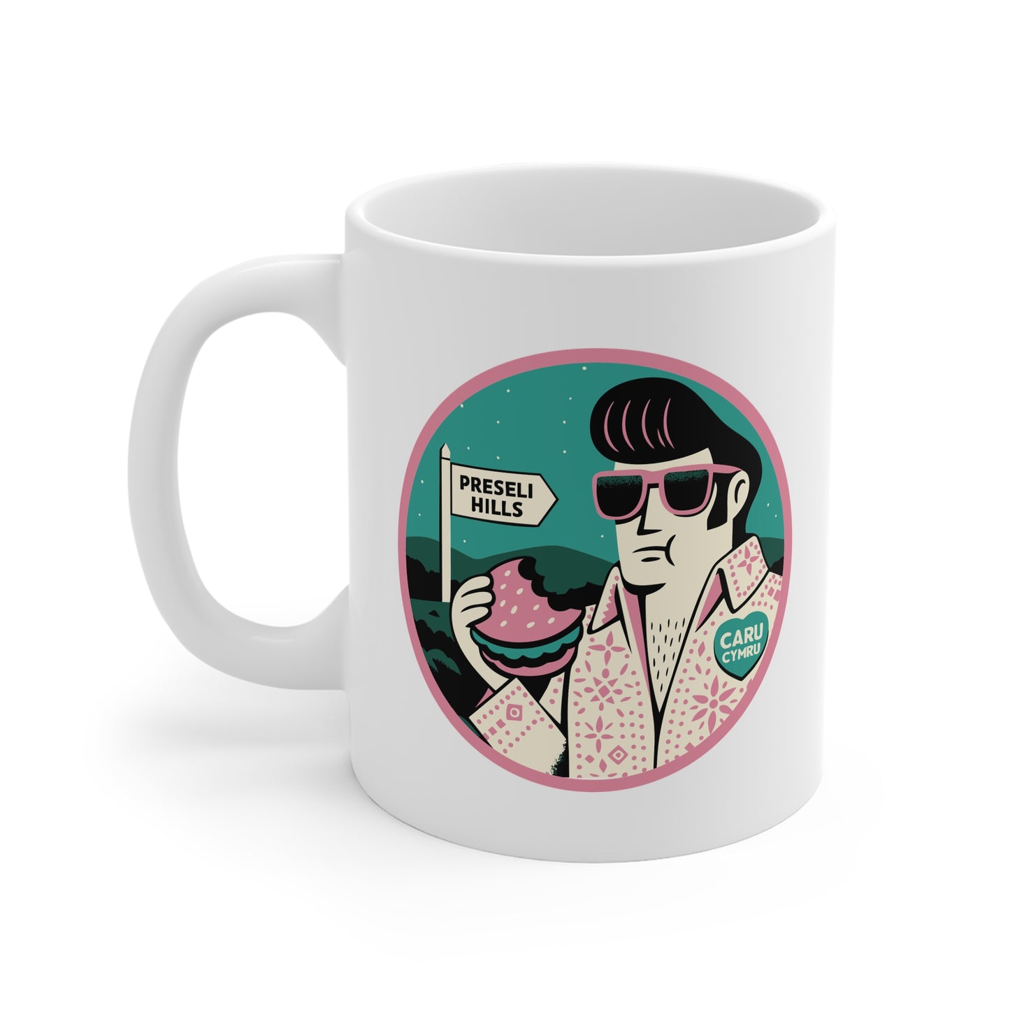 Retro Elvis Mug (Preseli Hills )