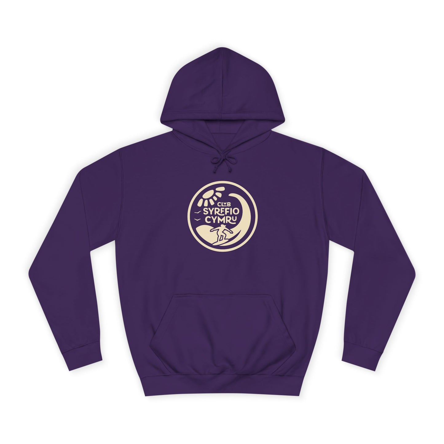 "Clwb Syrffio Cymru" Unisex Hoodie - Welsh Surfing Top
