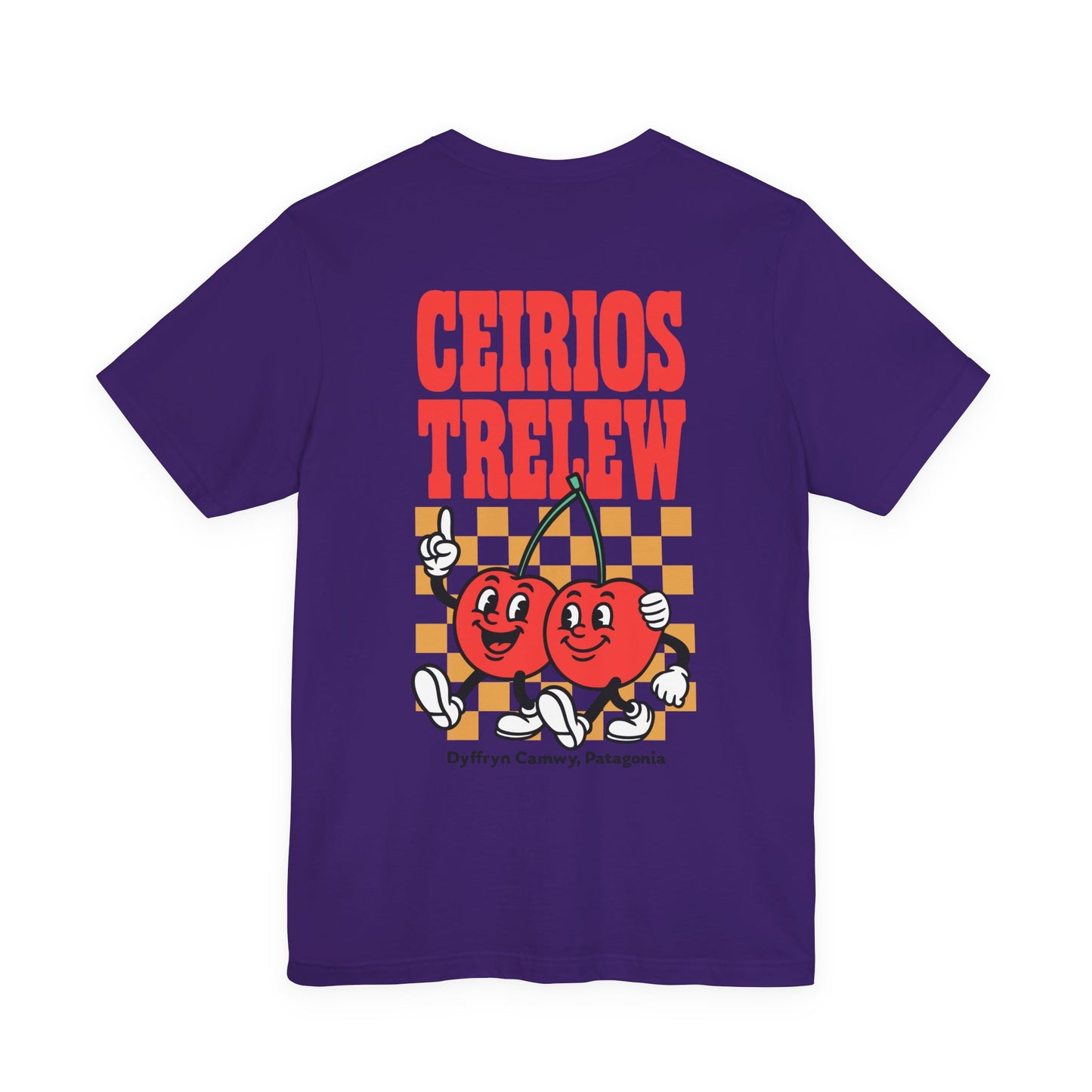 'Ceirios Trelew' Retro Cherries Patagonia Graphic Unisex Tee (Double Sided)