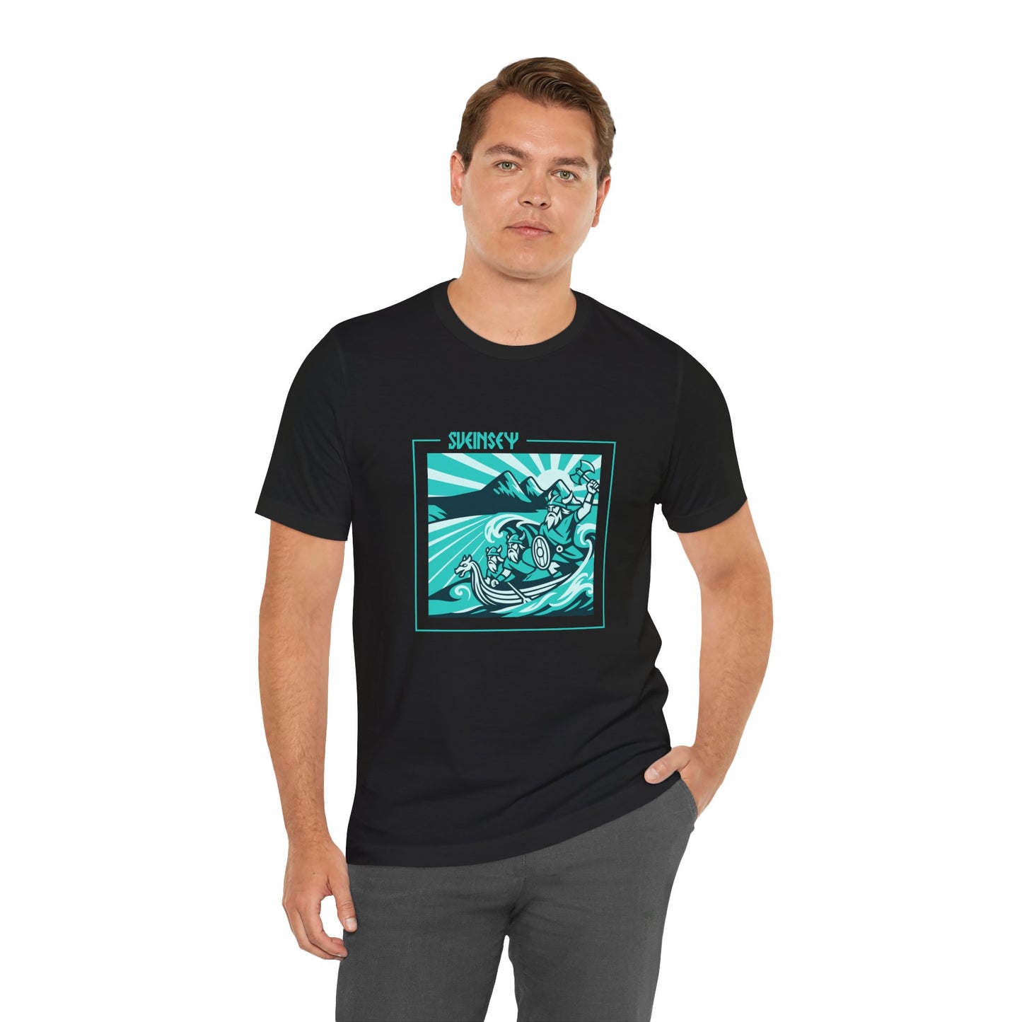 Sveinsey Viking Graphic Tee - Three Cliffs Swansea T-Shirt