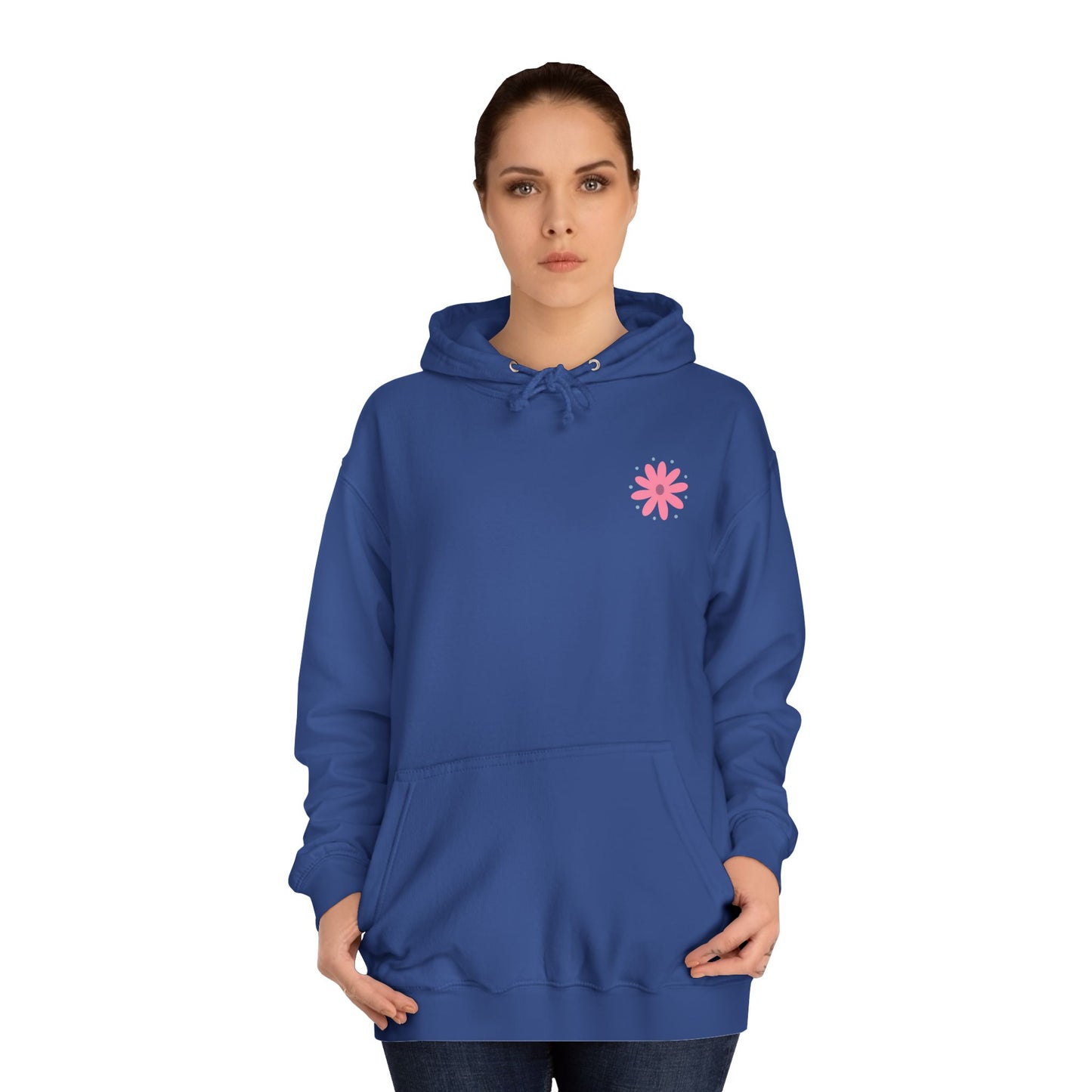 Retro Floral 'Blodau' Unisex Hoodie (Double Sided)