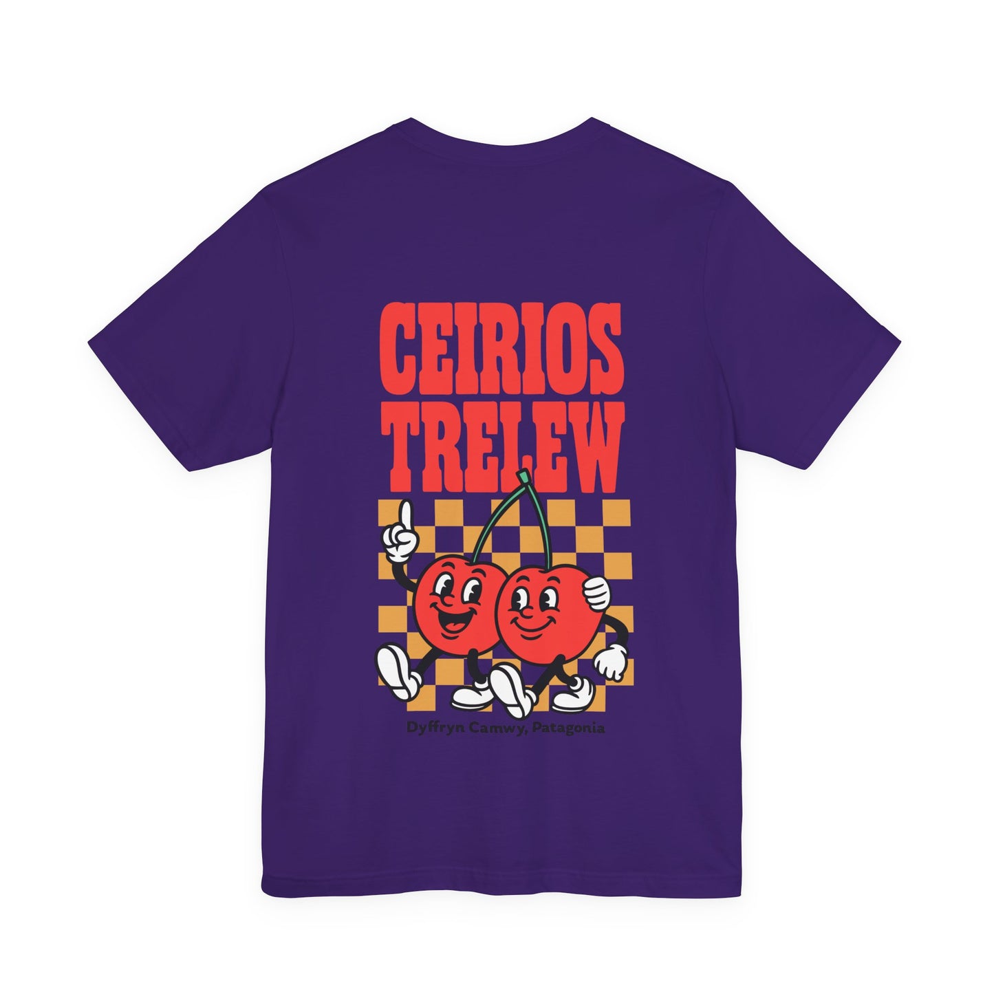 'Ceirios Trelew' Retro Cherries Patagonia Graphic Unisex Tee (Double Sided)