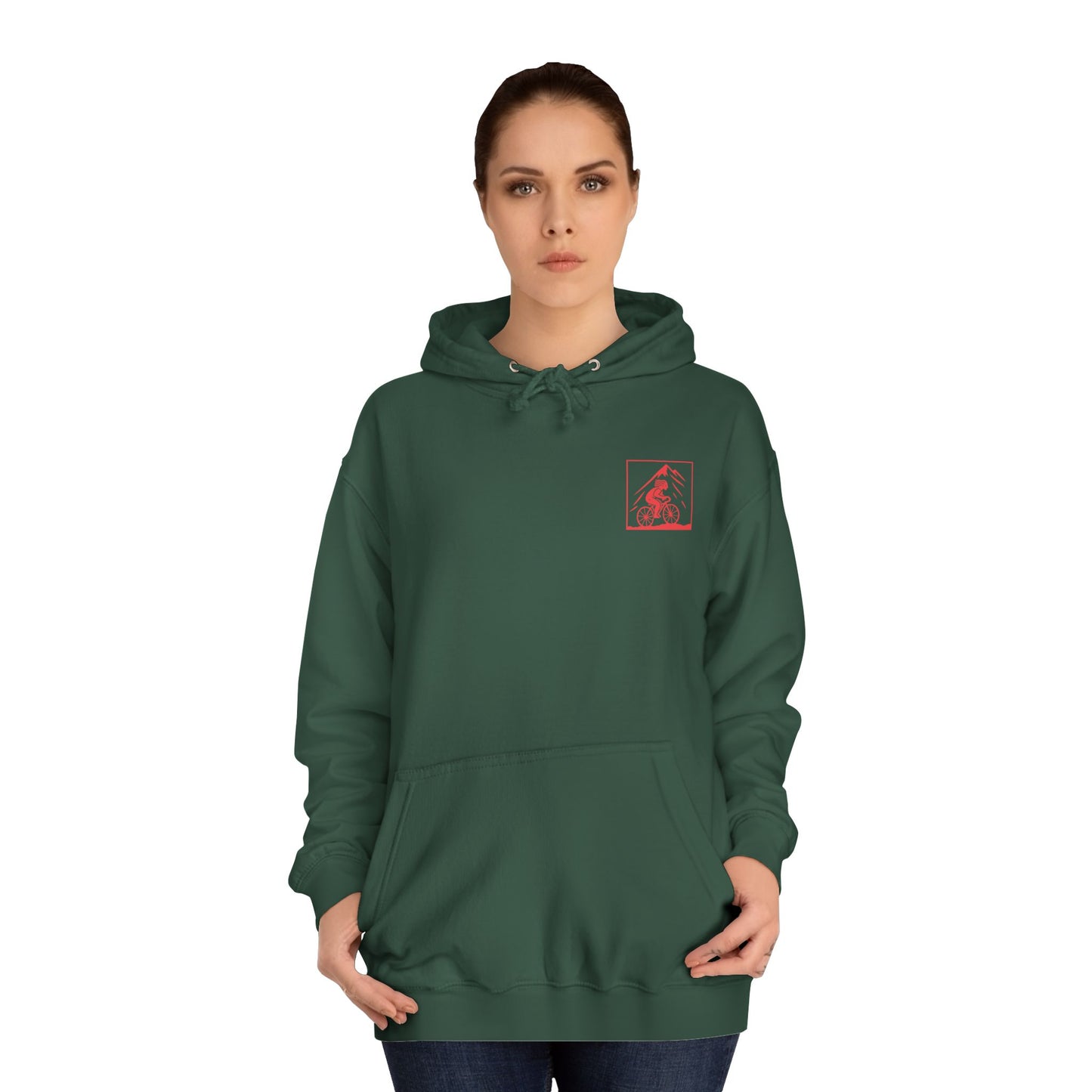North Wales Cycling Unisex Hoodie -  'Barod Am y Daith' (Double Sided)