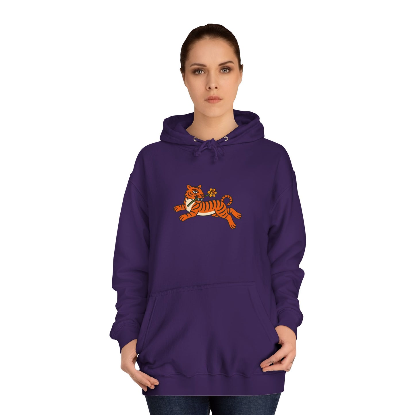 Vintage Tiger & Daffodil Unisex Hoodie