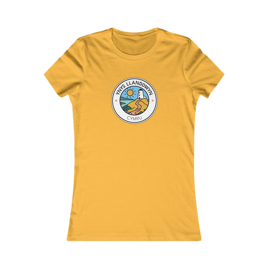 Women's 'Ynys Llanddwyn' Tee — Coastal Lighthouse Scenic Graphic Shirt