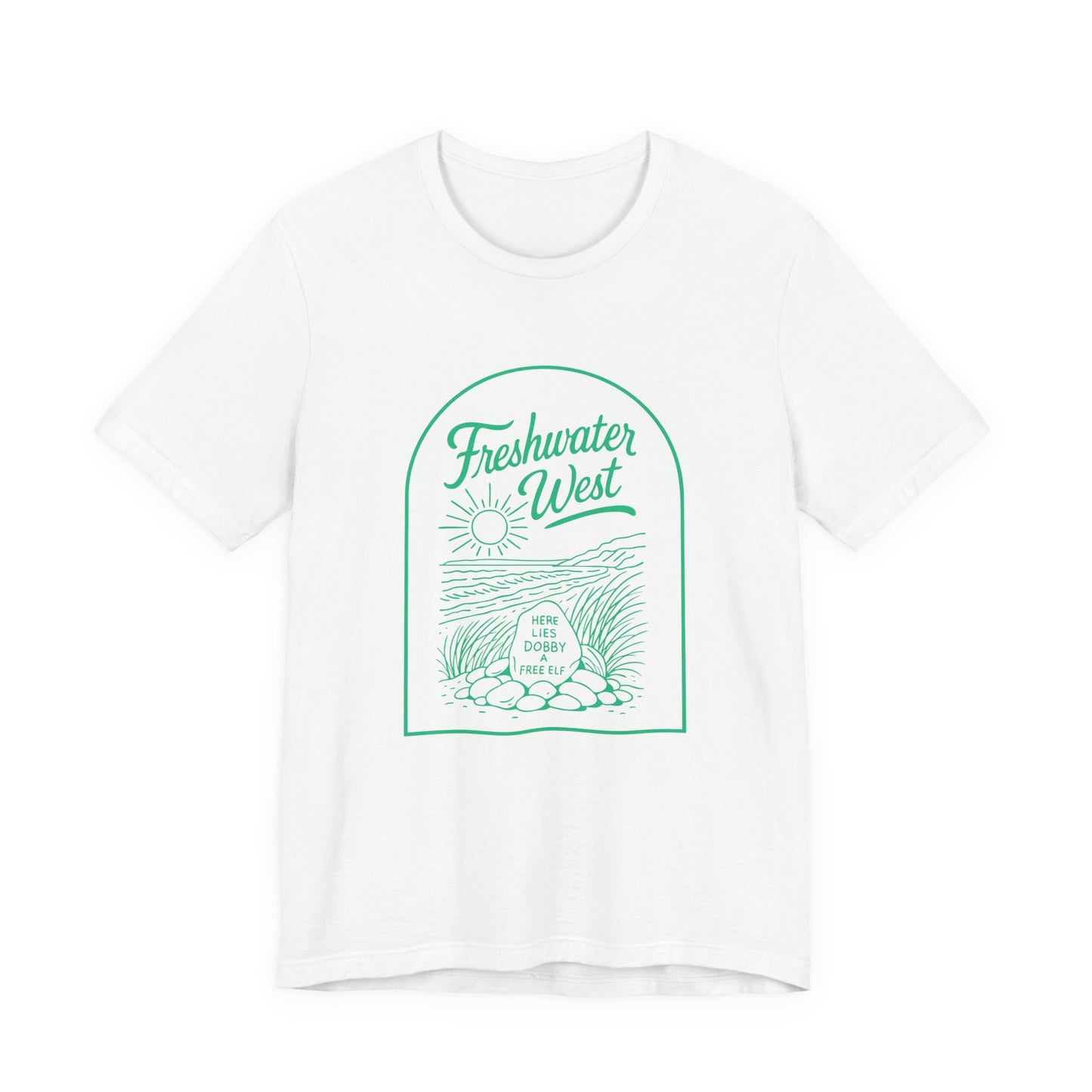 Freshwater West Unisex Tee - Dobby's Grave Harry Potter Graphic T-Shirt