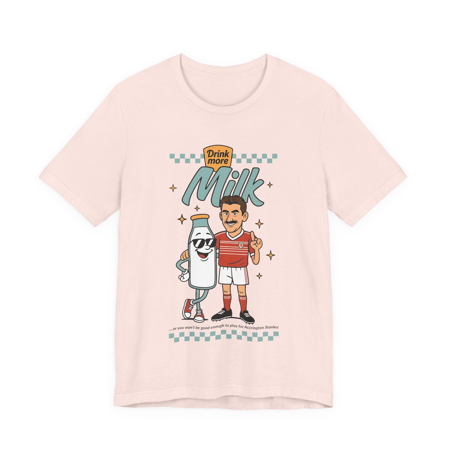 Ian Rush 'Drink More Milk' Retro Unisex T-Shirt