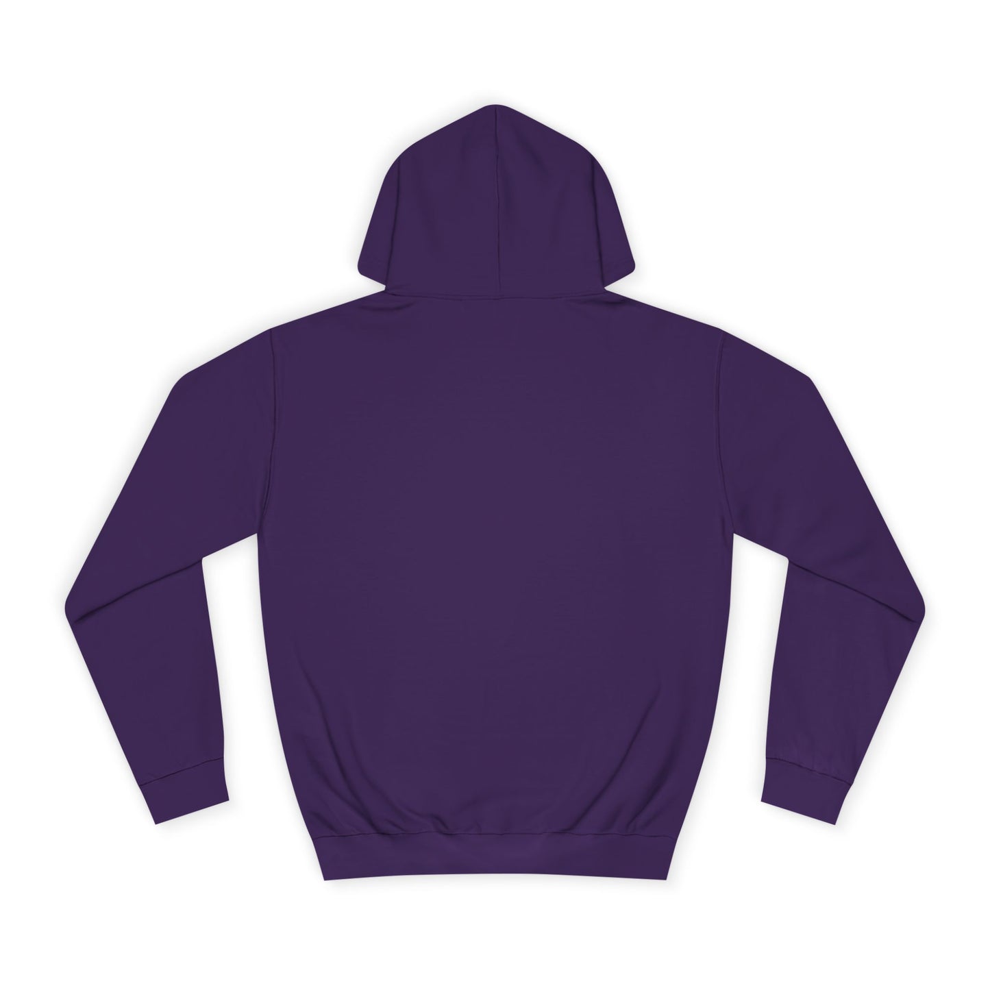 College Hoodie with Pink Floral Crest – Vintage Campus Logo Pullover
