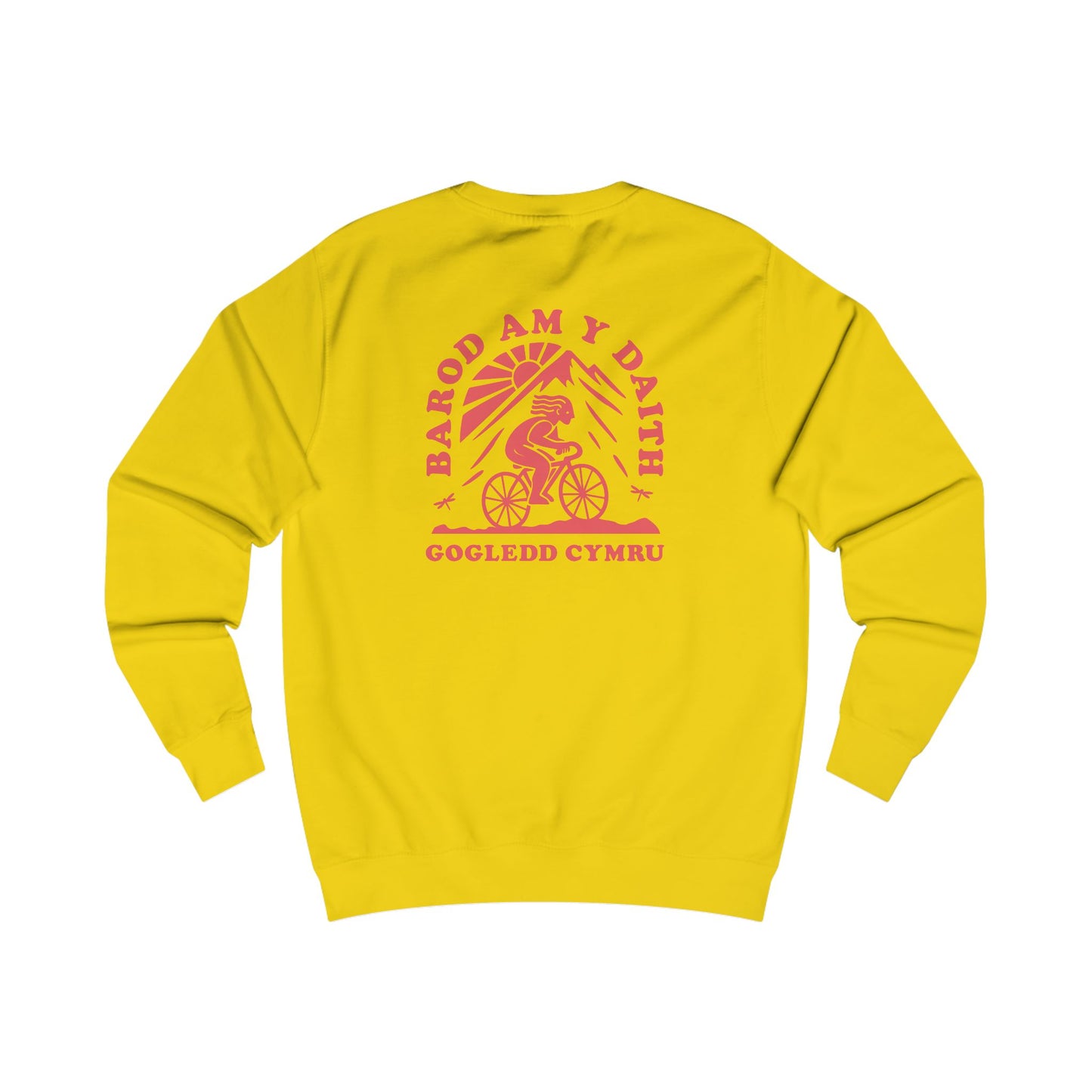 'Gogledd Cymru' Cycling Unisex Sweatshirt - 'Barod Am Y Daith'