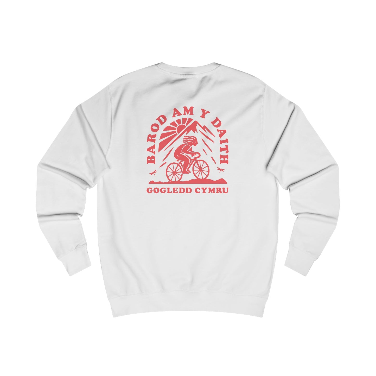 'Gogledd Cymru' Cycling Unisex Sweatshirt - 'Barod Am Y Daith'