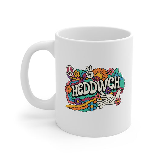 Vintage 'Heddwch' Peace Mug
