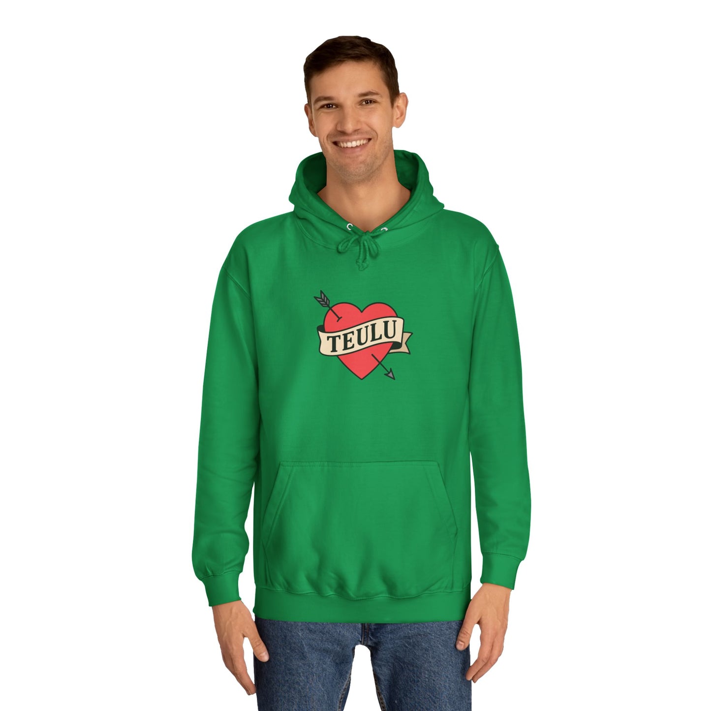 'Teulu' Heart Hoodie