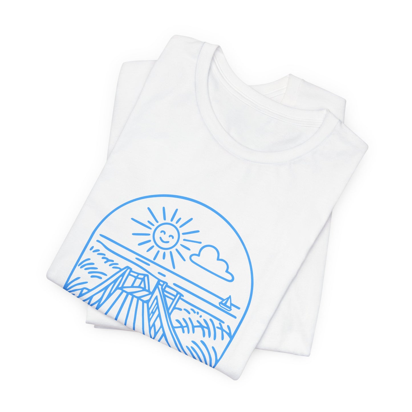 Ynyslas Graphic Tee -  Ceredigion Coastal Sunset T‑Shirt (Unisex)