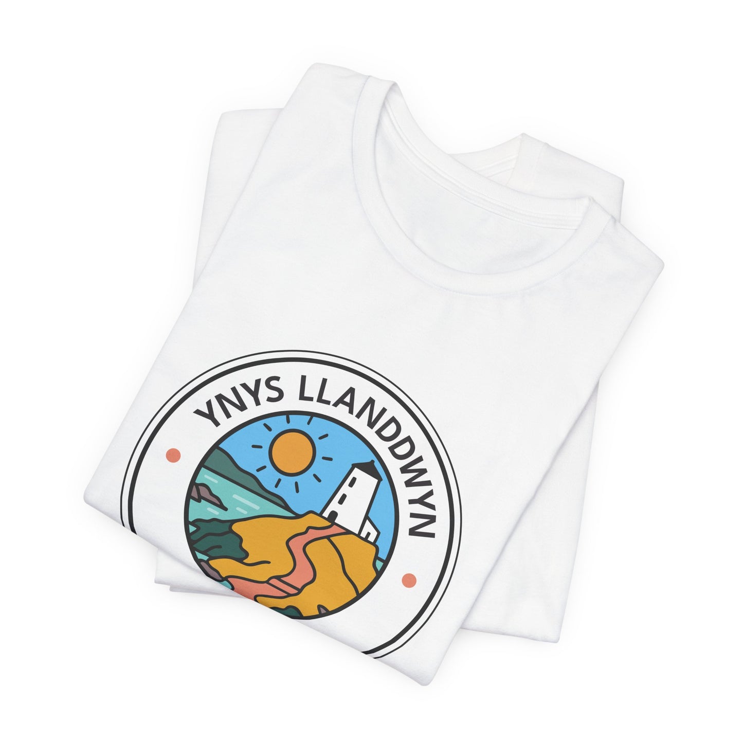 Ynys Llanddwyn Unisex Tee – Santes Dwynwen Coastal Graphic T-Shirt