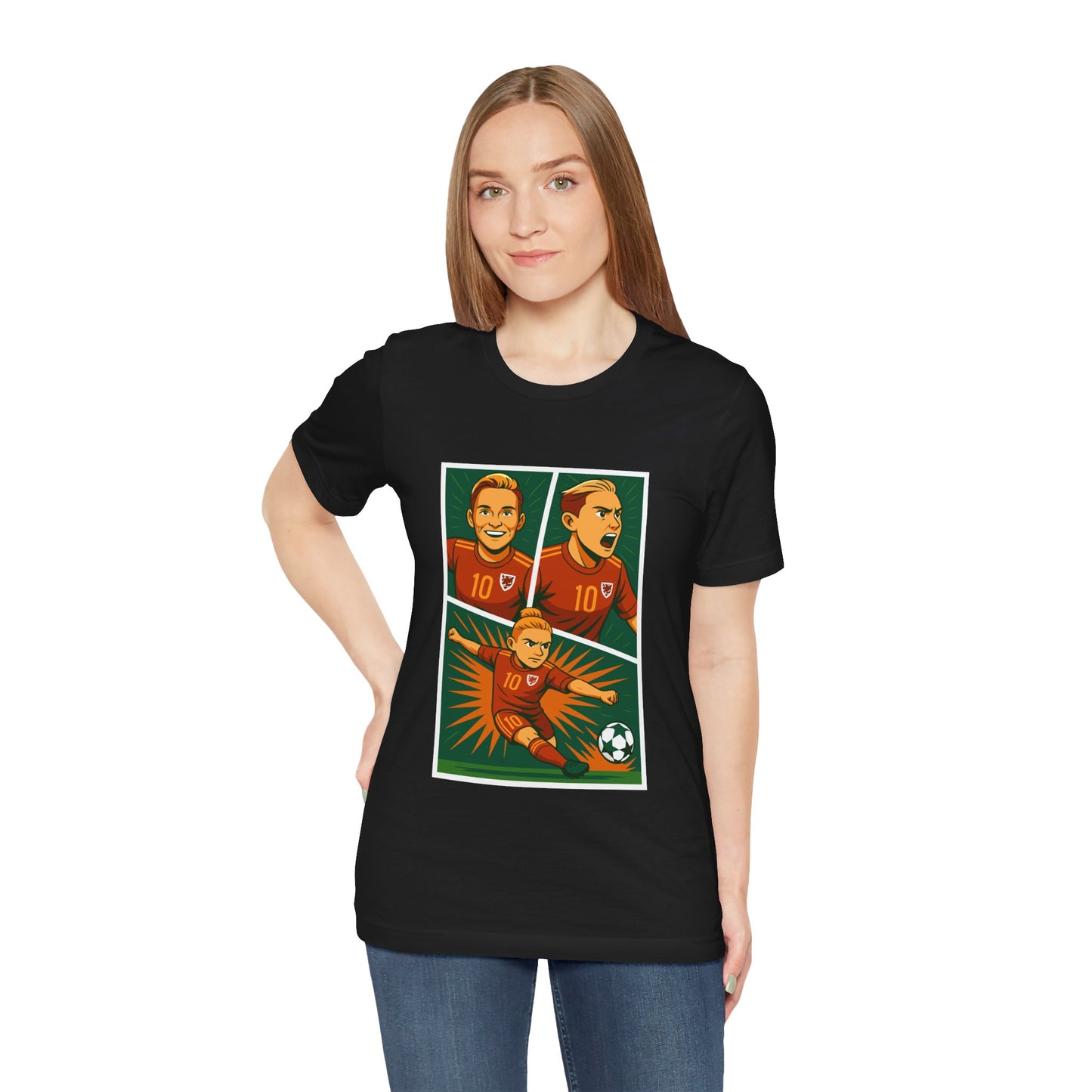 Jess Fishlock — Welsh Football Anime Inspired Graphic T-Shirt (Unisex)